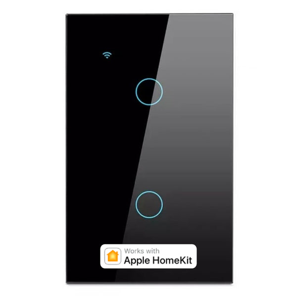 Interruptor Inteligente Wifi Doble Con/Sin Neutro Apple Homekit