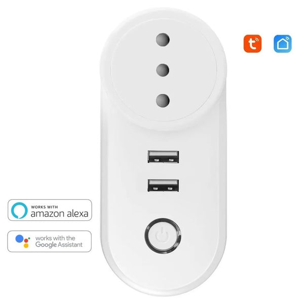 Enchufe Inteligente Wifi 16A Puertos USB Amazon Alexa Google Home
