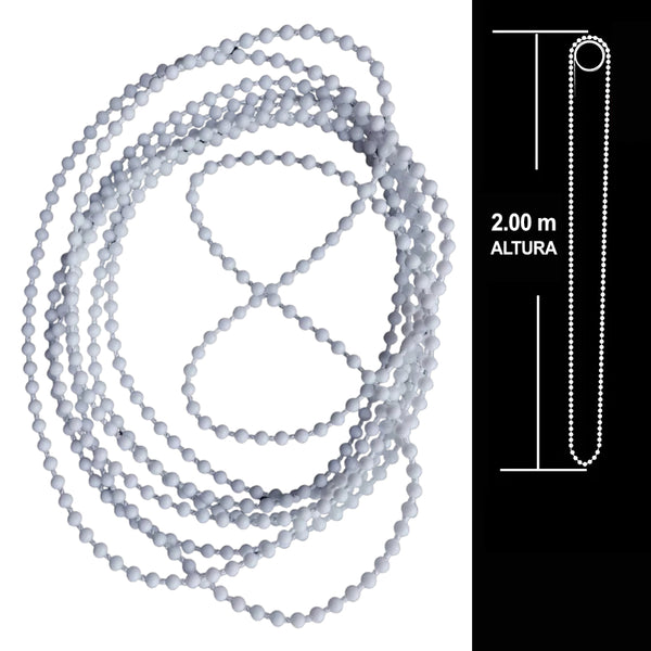 Cadena Continua Sin Fin 2.0 m (200 cm) Para Cortina Roller