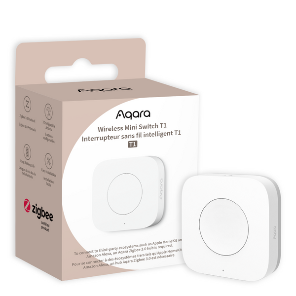 Mini Interruptor T1 Pulsador Inalámbrico Zigbee Apple Homekit